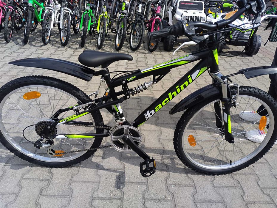 Велосипед 24" Bachini Speed FSP черен.зелен