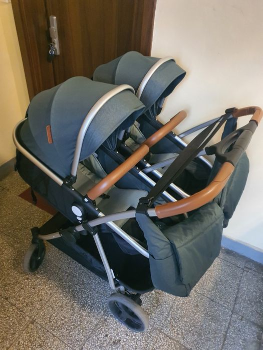 Chipolino Duo Smart зелена + кошове за кола + матраци за кошовете