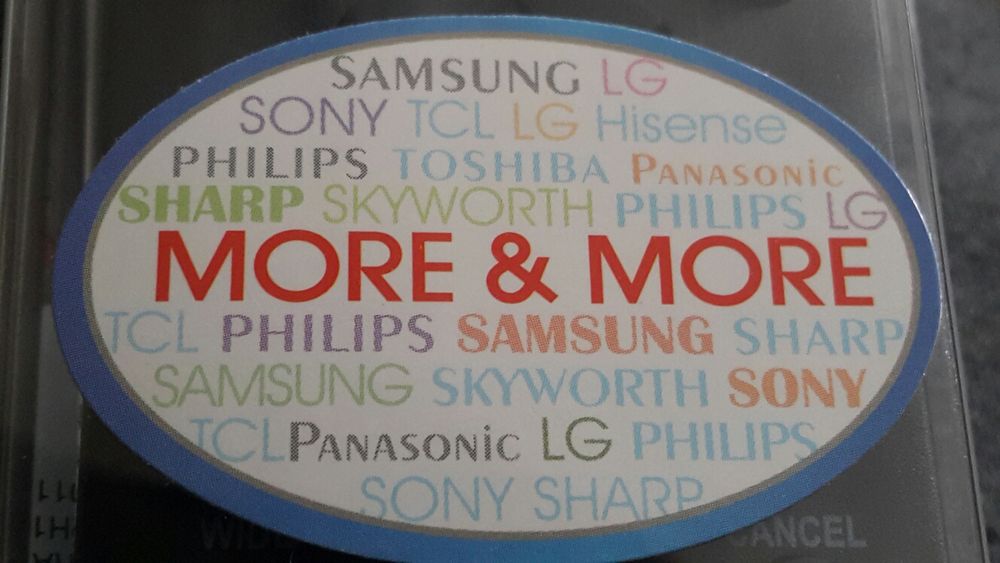 Пульт универсальный на все модели телевизоров.