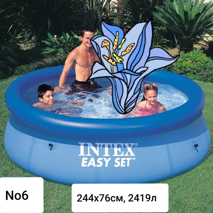 2.44×76 Basseyn Intex skitkada Samarqand dastavka