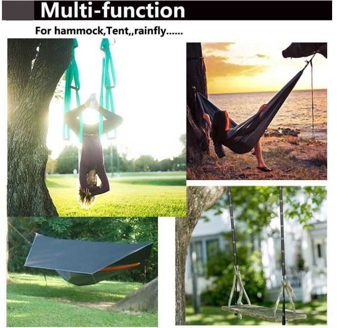 Колани Въжета с карабинери за лесно закачане на Хамак Люлка Тента х 3м