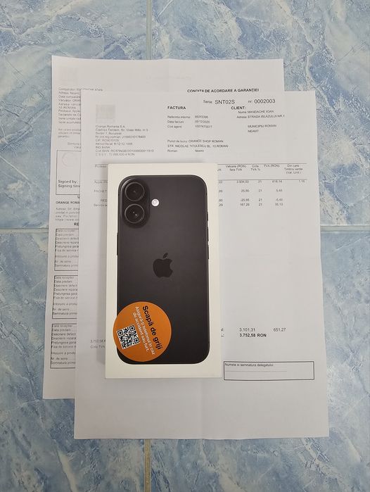 iPhone 16 sigilat factură garanție 2 ani