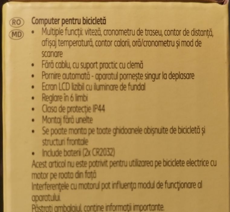 Ciclocomputer computer bicicleta