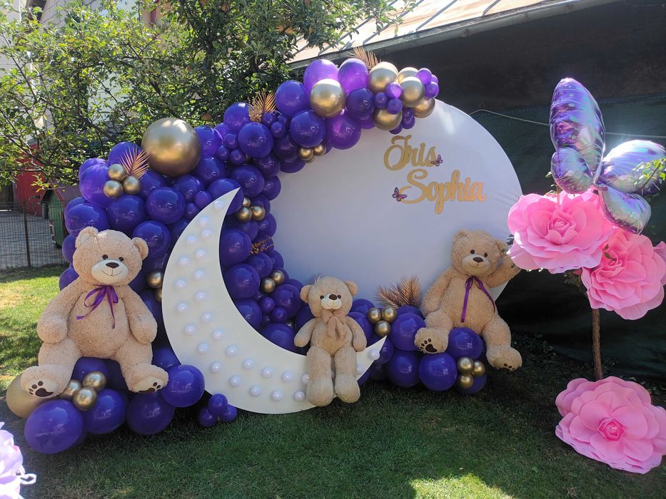 Arcada baloane botez Decor baloane Panou foto Gender reveal /aniversare heliu