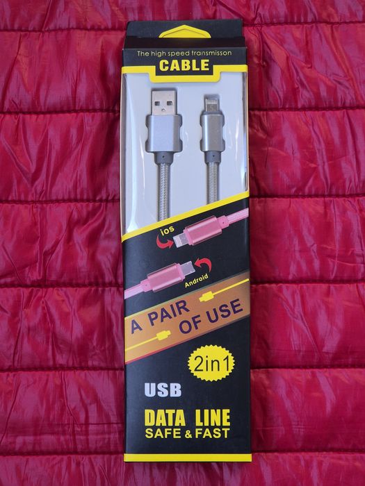 Cablu  2.1   Lithning  &  Mini Usb  / IOS  &  Android
