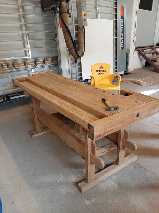 Vand Tejghea Reconditionata, Banc de Lucru tamplarie din lemn masiv.