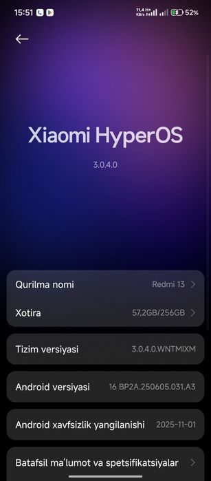 Redmi 13 abmen faqat