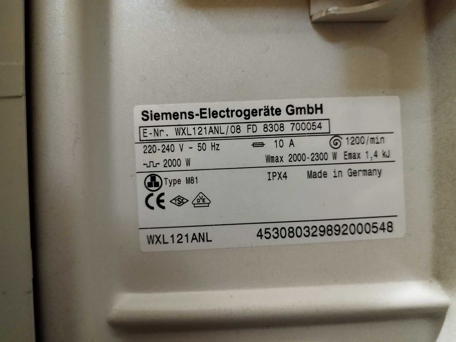 Пералня Siemens XL 121 ANL, 1200 U/min