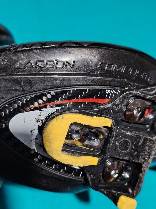 SIDI Spider SRS Carbon adidași ciclism, plăcuțe pentru șosea, mărimea 42, interior 26 cm.