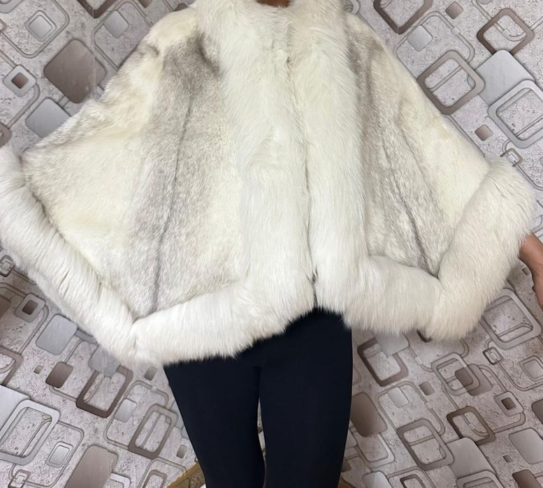 Новое норковое пончо