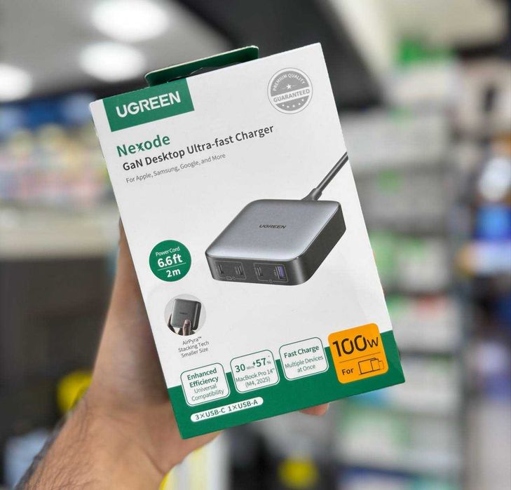 Ugreen Nexode 100W GaN Desktop Ultra-fast Charger. Есть доставка