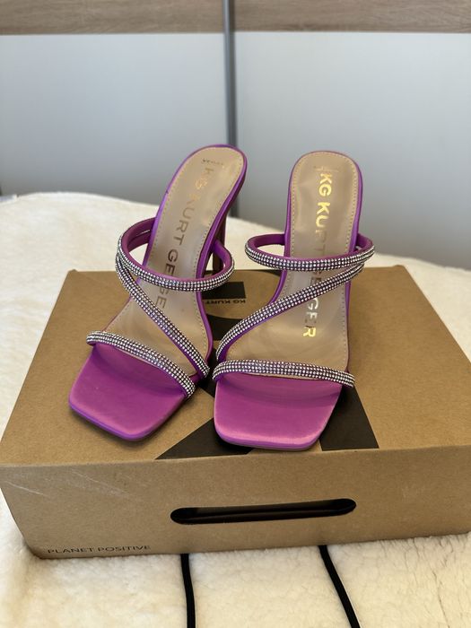 Pantofi cu toc cu satin marimea 38