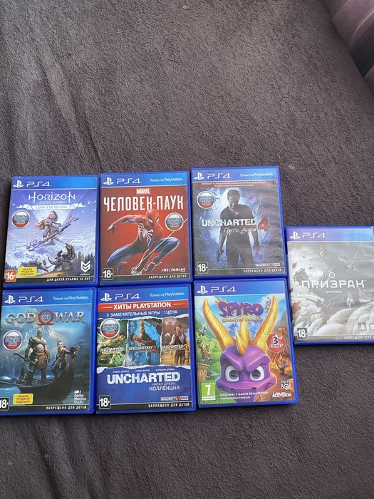 Продам игры на пс 4