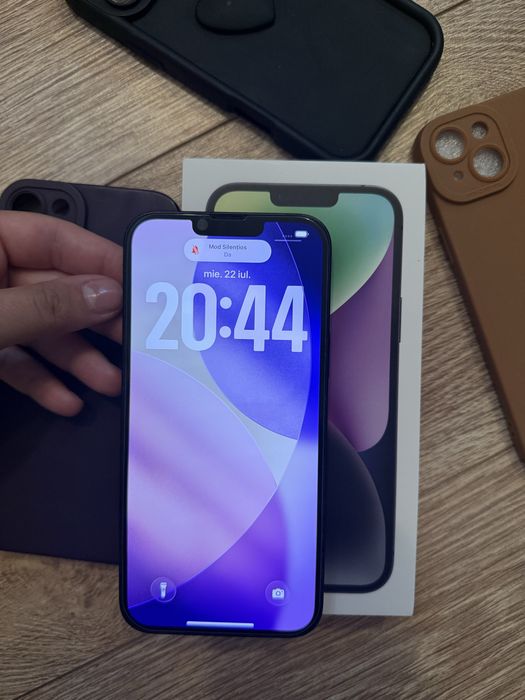 iPhone 14 Plus 128GB - Impecabil 10/10 - Cutie + Huse