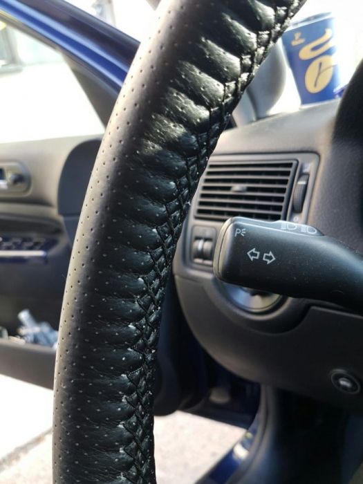 Huse volan auto, piele ecologica
