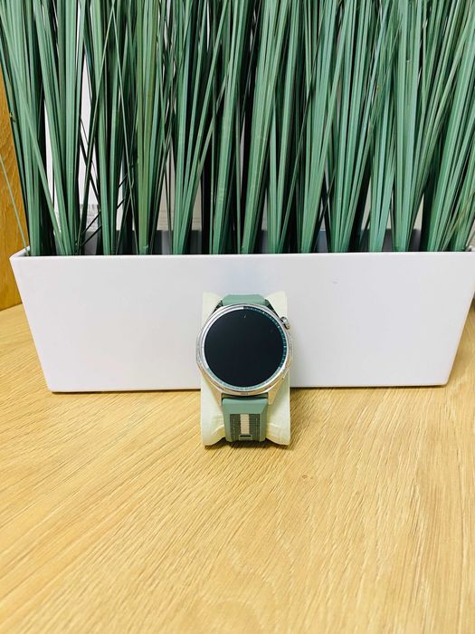 Huawei Watch GT 6, 46MM, Steel Stainless Steel Case, Green Woven Strap