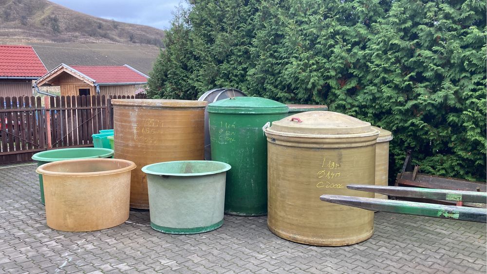 Bazin fibra de sticla pentru bolhot , cereale , apa