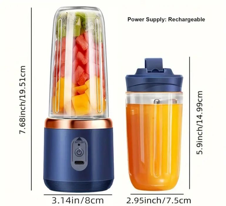 НЕРАЗОПАКОВАН безкабелен електрически блендер