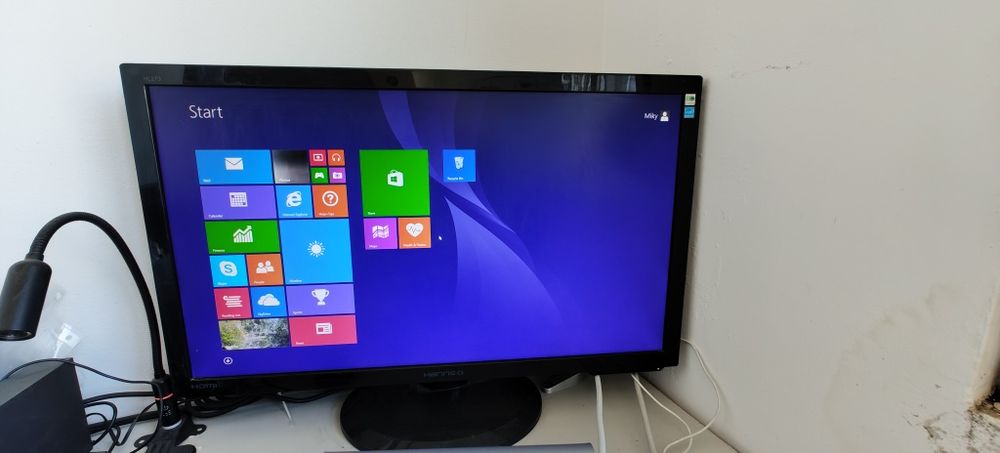 Monitor LED HANNS-G 27", Wide, Full HD, DVI, HDMI, Boxe, Negru, HL272H