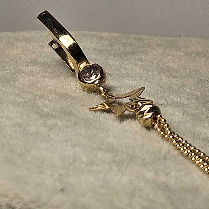 Cercei din aur galben 14K, 3.45 grame