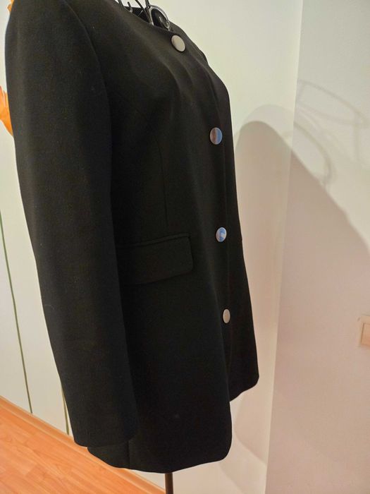 Palton primavara Zara, negru, marime L