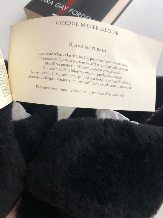 Papuci blana naturala Musette