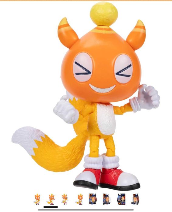 Нова, оригинална, колекционерска фигурkа Чао маскот Телс Chao Mascot Tails 12,7 cm Jakks Pacific
