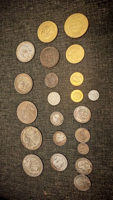 Colectie replici monede istorice / fantasy coins, diverse tari coroane ducati taleri