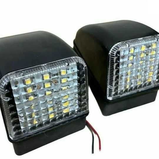 1бр.Диодни ЛЕД LED БЕЛИ габарити с 18 SMD за Волво Volvo FH FL FM FH12
