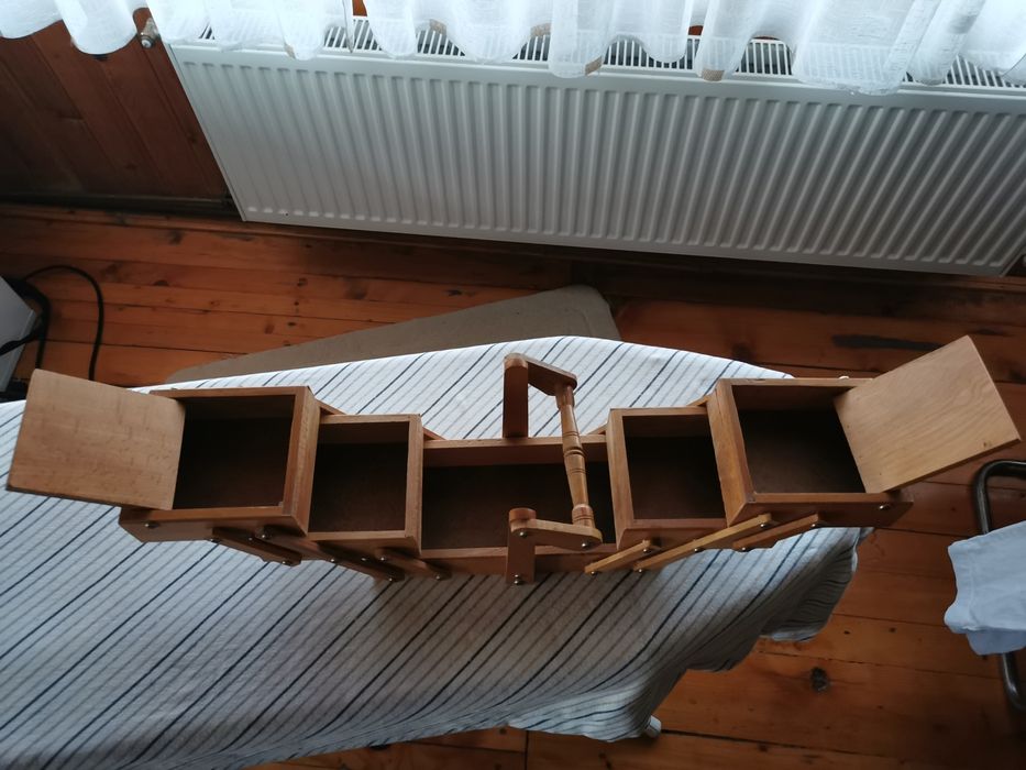 Cutie de cusut sau depozitare bijuterii/scule/șuruburi/condimente/ceai