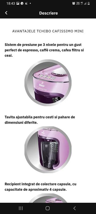 Aparat de cafea Tchibo