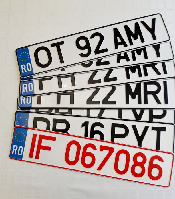 Placute auto numere auto personalizate ornamentale