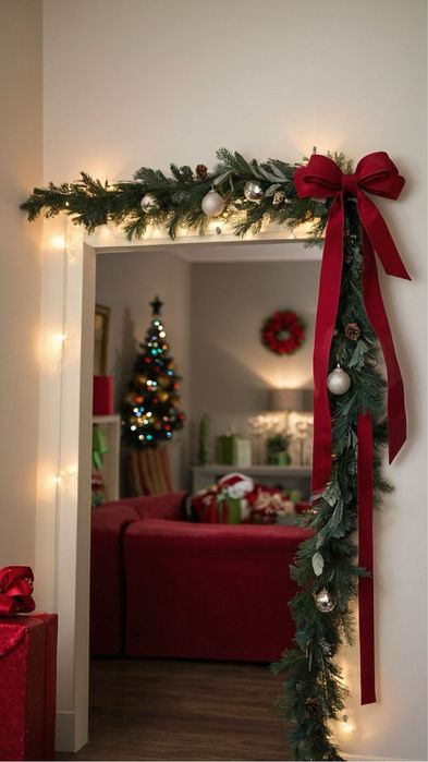 Новогодние оформление Астана 24/7 Фасадное оформление