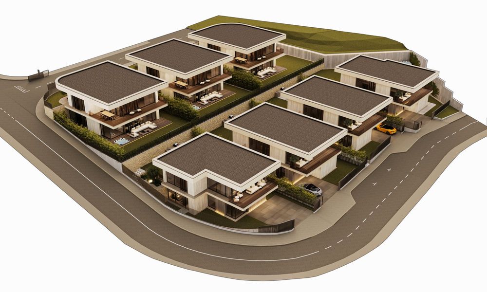 Teren cu proiect autorizat, 400mp, pentru case de lux, str. Luminii