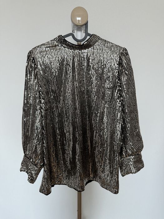 Bluza paiete argintii Mint Velvet L/Xl (UK 14)
