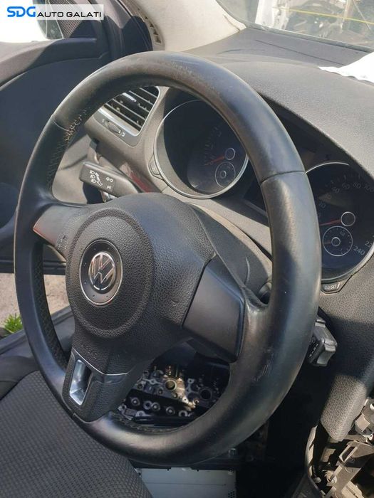 Volan Piele 3 Spite FARA Airbag Volkswagen Golf 6 2008 - 2013 [Q4141]