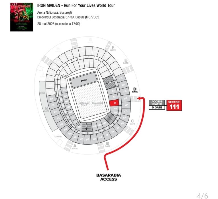 Bilet la IRON MAiDEN