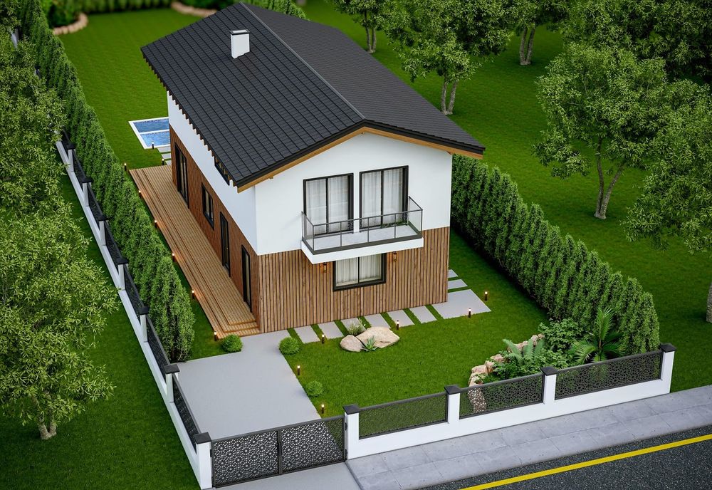 От собственик: Нова модерна къща "до ключ" в с. Пчелище – дом, проекти