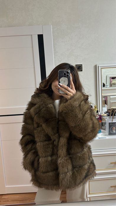 Коричневая Экошуба