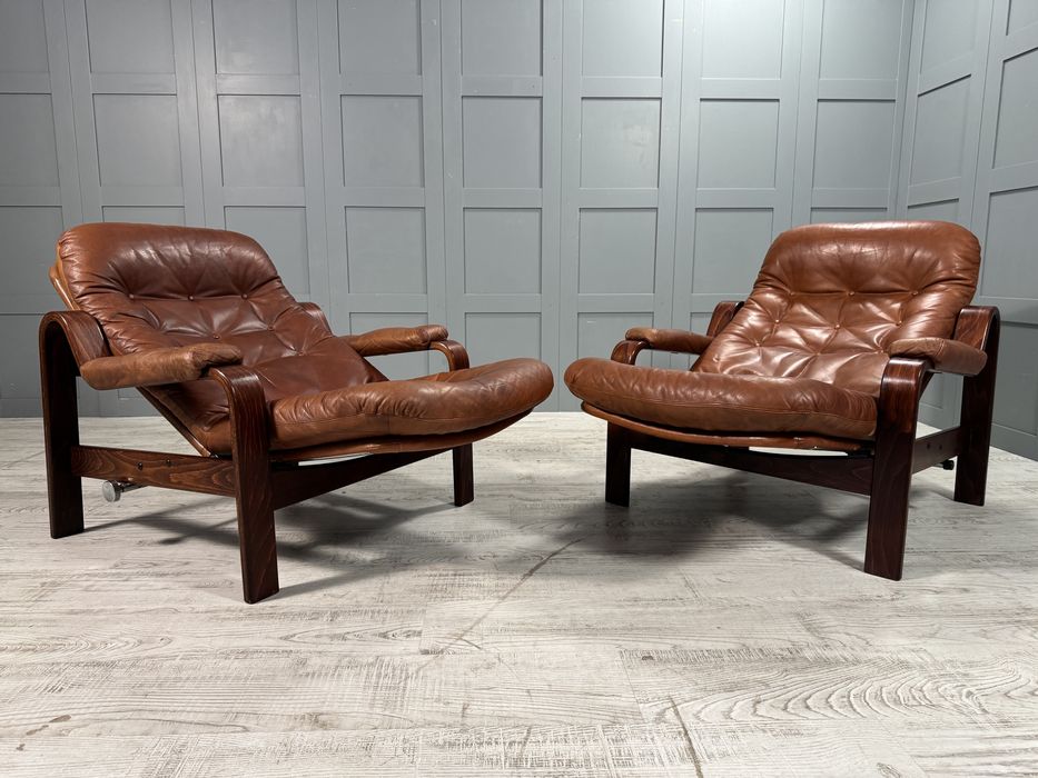 Винтидж кожени релакс кресла К102