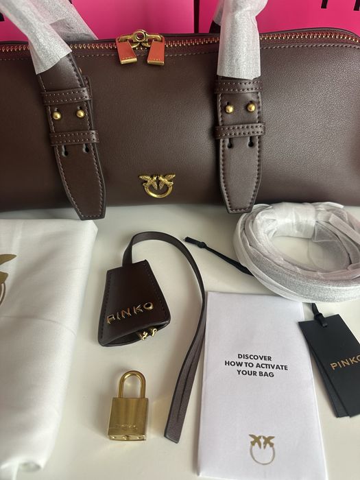 PINKO Escape Bag – голяма кожена чанта | ОРИГИНАЛ | Код: 204