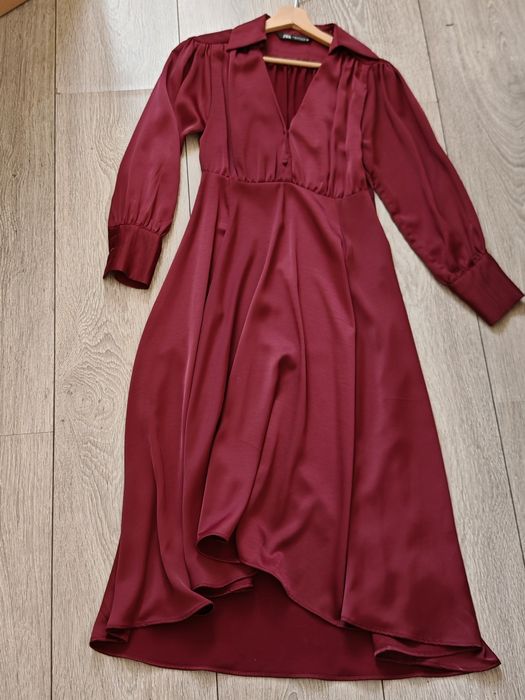 Rochie Roșu Burund Zara XS