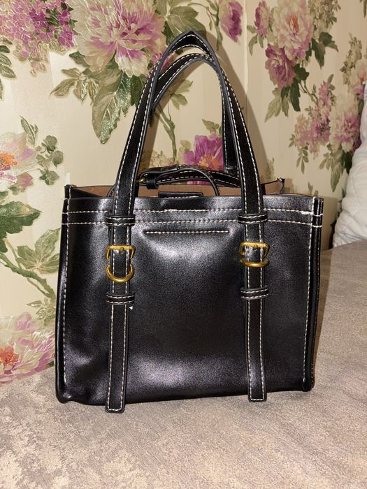 Черна дамска чанта ZARA