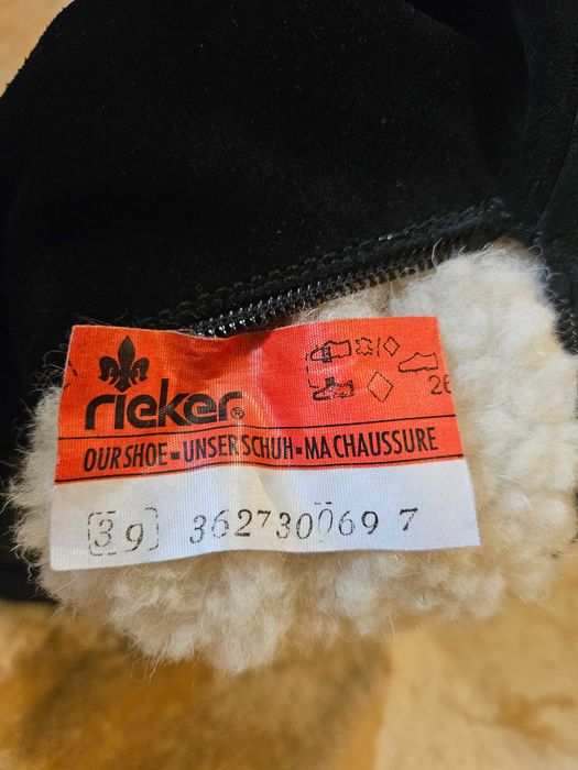 Cizme ghete imblanite lana Rieker 39