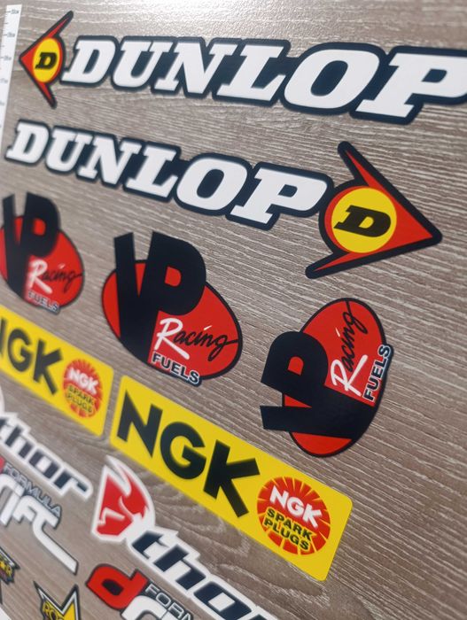 Стикери за мотор Dunlop VP NGK Thor Drift Rockstar Honda