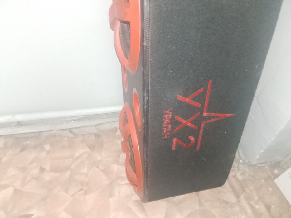 Сабвуфер ураган с усилителем двойной