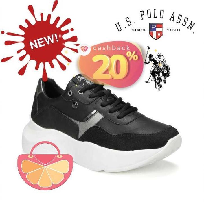 %ПРОМО% POLO® № 40 – Дамски кожени кецове с 5 см задна платформа нови