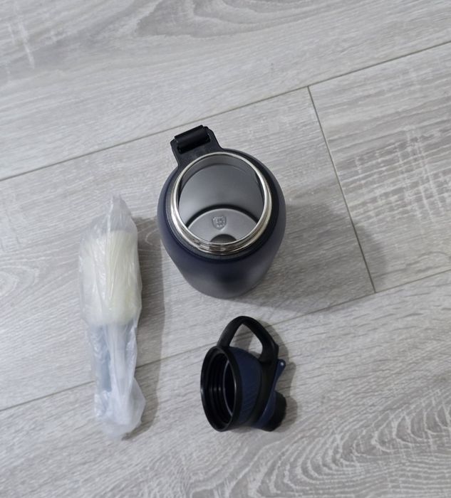 Sticlă sport Fjbottle inox 1L termos, capac magnetic, albastră