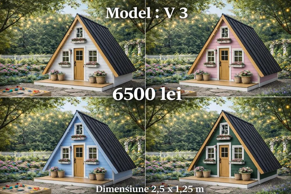 Căsuțe din lemn pentru copii