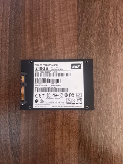 SSD Sata 240gb Wd Green